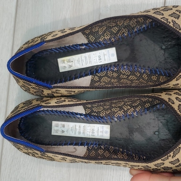 Rothy's Womens The Flat Cheetah Leopard Animal Print Loafer Flats shoes 8.5 - Picture 15 of 16